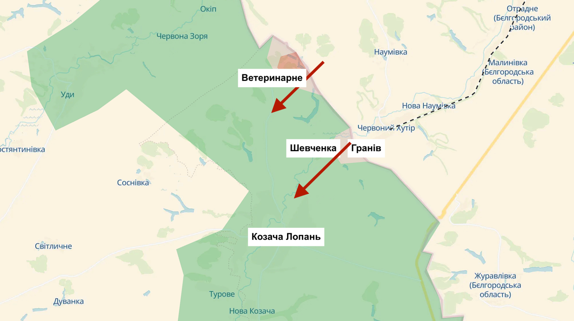 Россияне проникают в Харьковскую область