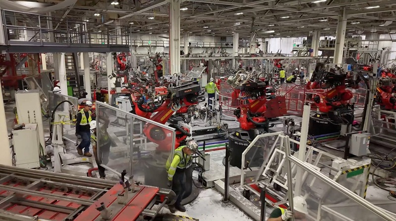 Tesla демонтирует линию Model S и X