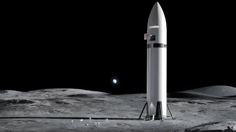 SpaceX планирует построить лунные заводы с роботами и электромагнитной катапультой