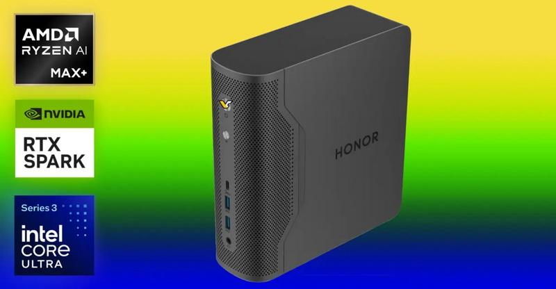 Honor представила компактную рабочую станцию AXB35 Ultra с RTX Spark и 128 ГБ памяти