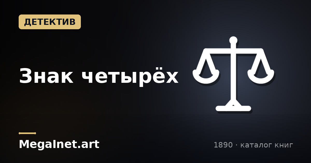 Знак четырёх (1890)