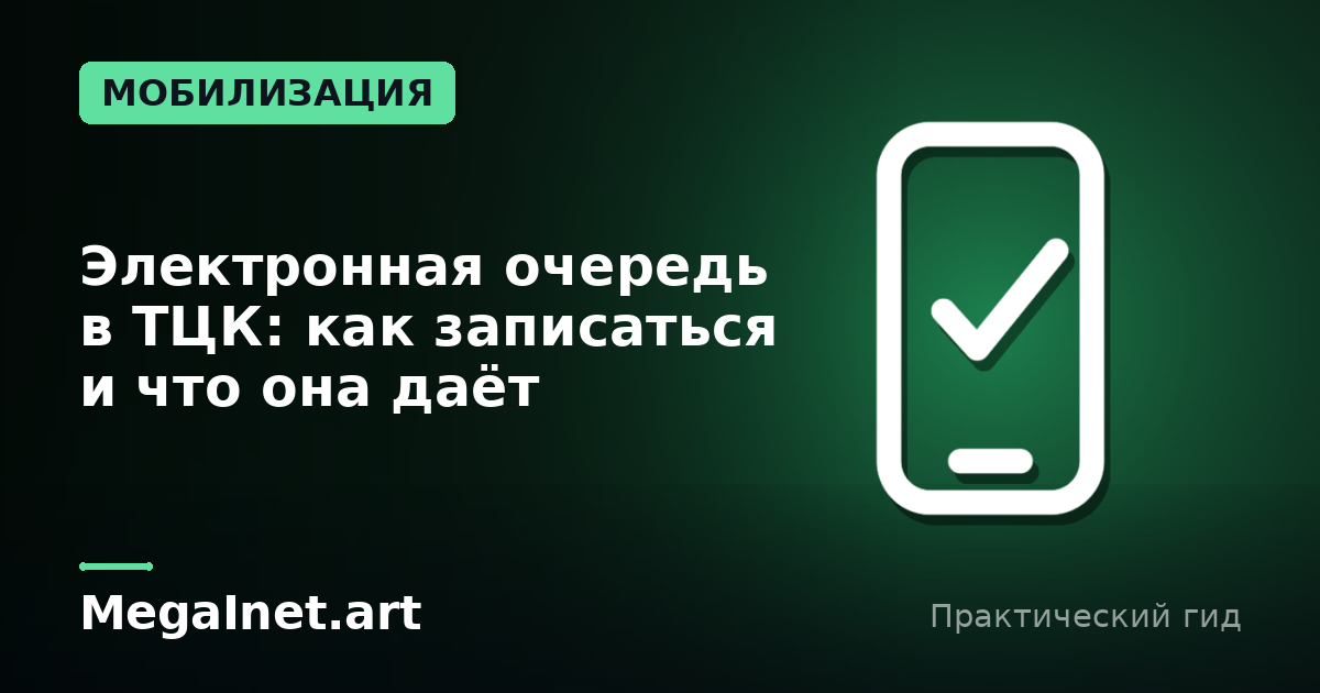 Электронная очередь в ТЦК: как записаться и что она даёт
