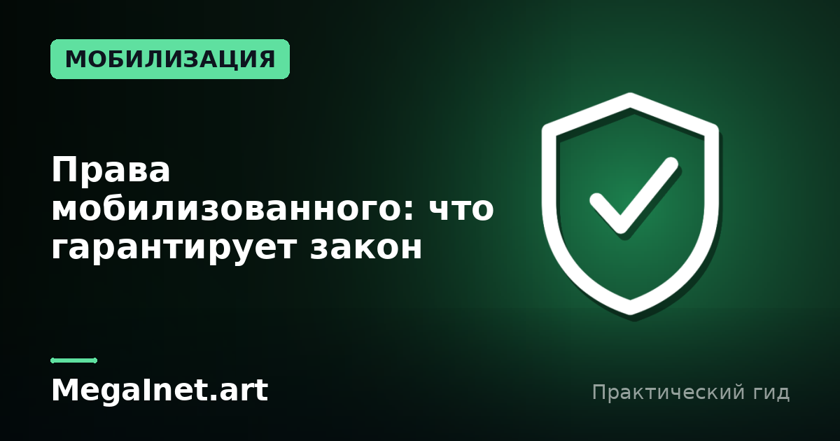 Права мобилизованного: что гарантирует закон