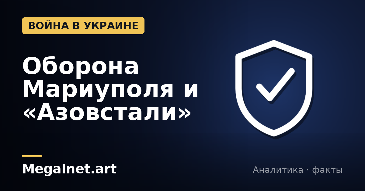 Оборона Мариуполя и «Азовстали»