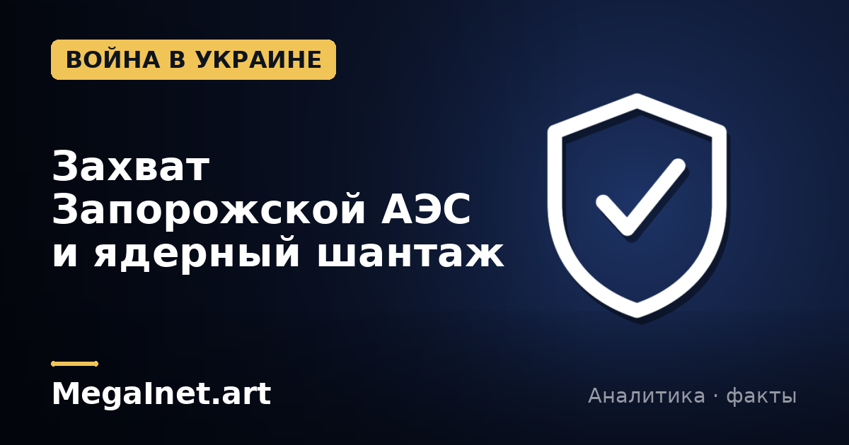 Захват Запорожской АЭС и ядерный шантаж