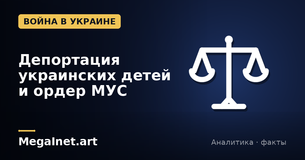 Депортация украинских детей и ордер МУС