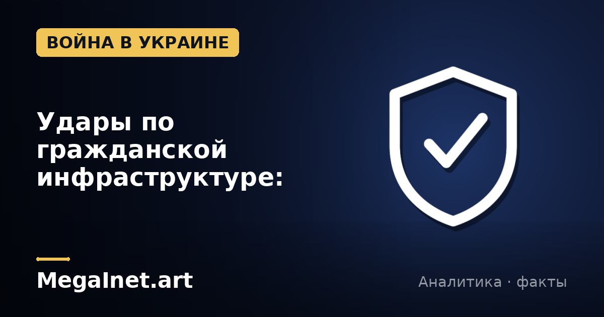 Удары по гражданской инфраструктуре: тактика террора