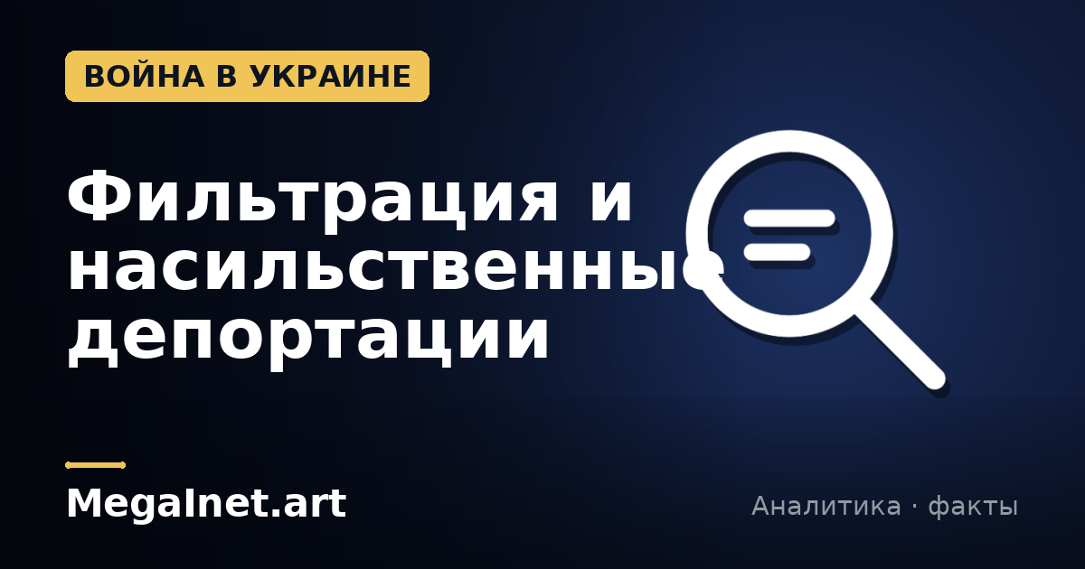 Фильтрация и насильственные депортации