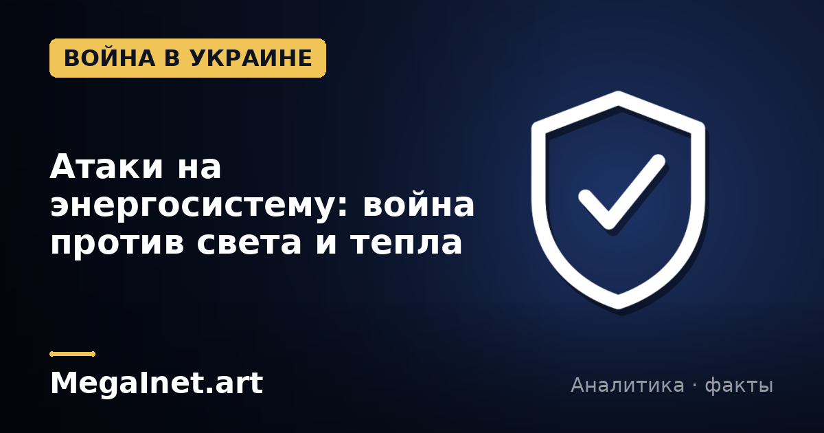 Атаки на энергосистему: война против света и тепла