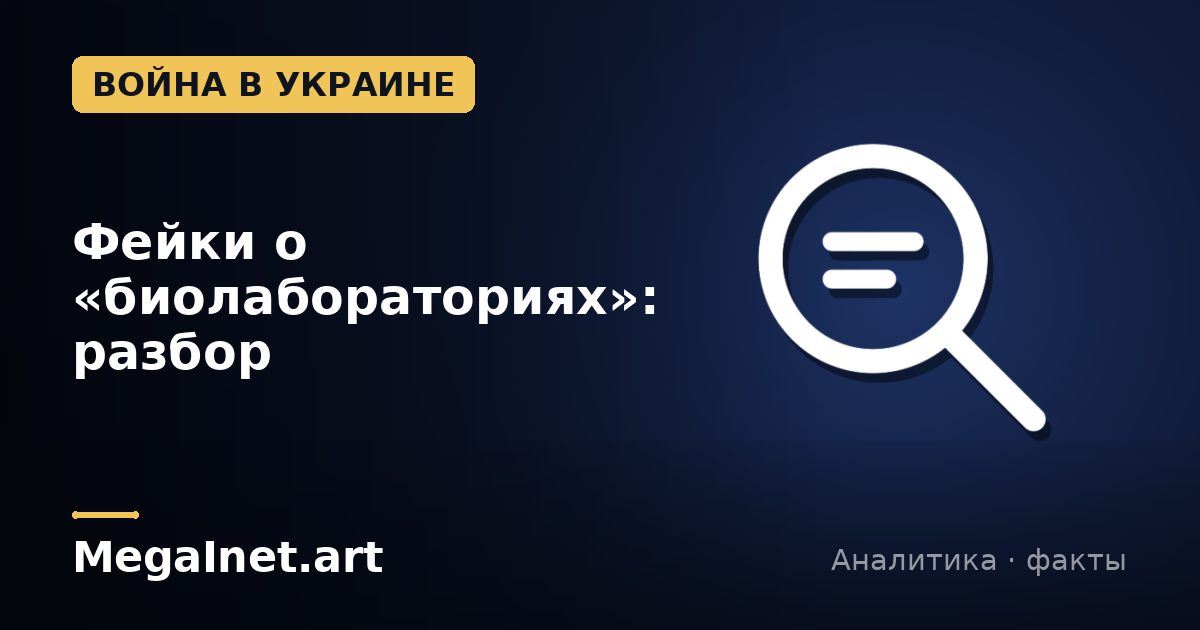 Фейки о «биолабораториях»: разбор дезинформации