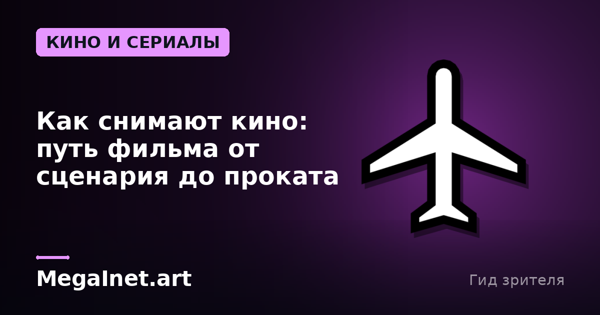 Как снимают кино: путь фильма от сценария до проката