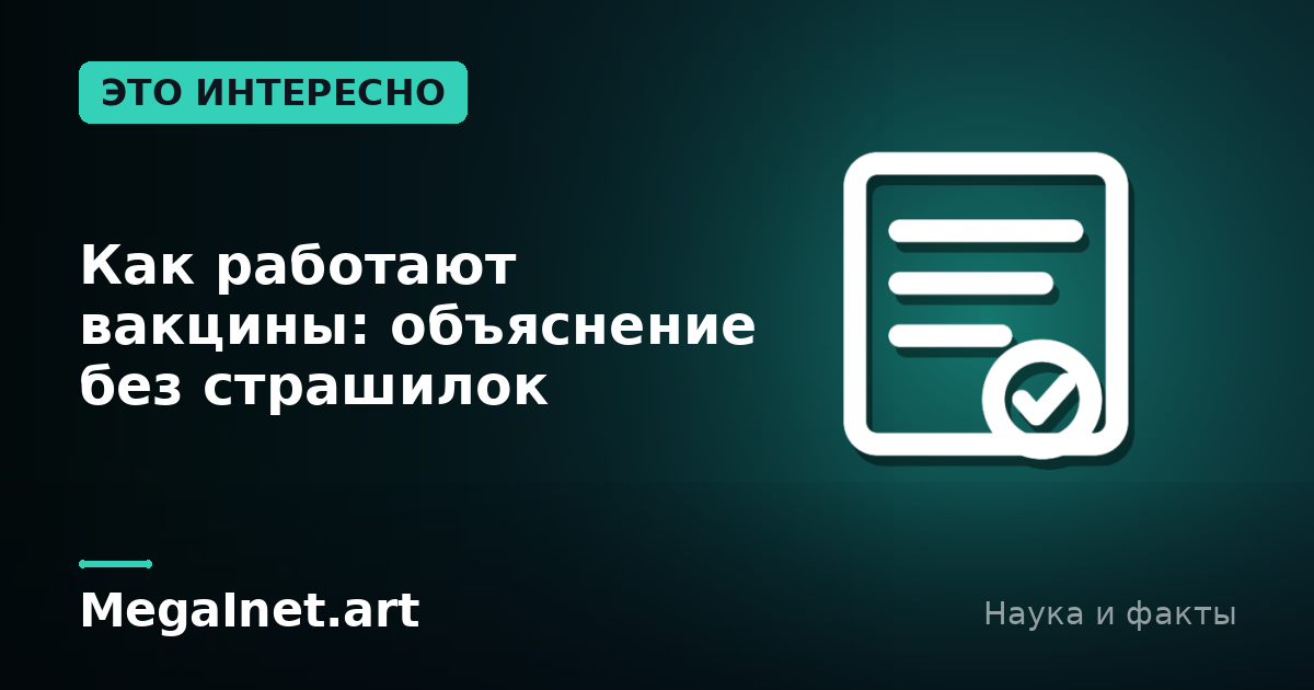 Как работают вакцины: объяснение без страшилок