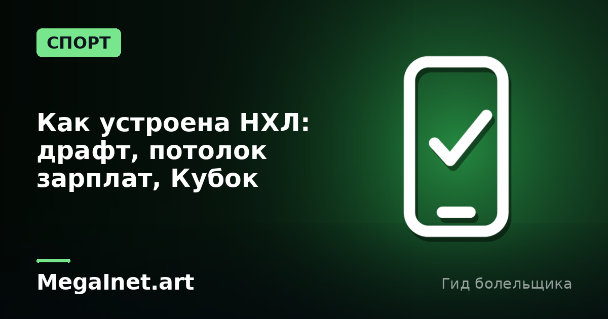 Как устроена НХЛ: драфт, потолок зарплат, Кубок Стэнли