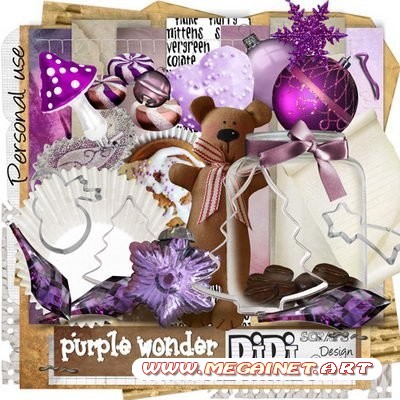Клипарт PNG - Фиолетовый мир