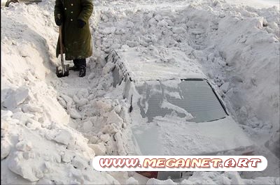 В Китае сильные снегопады