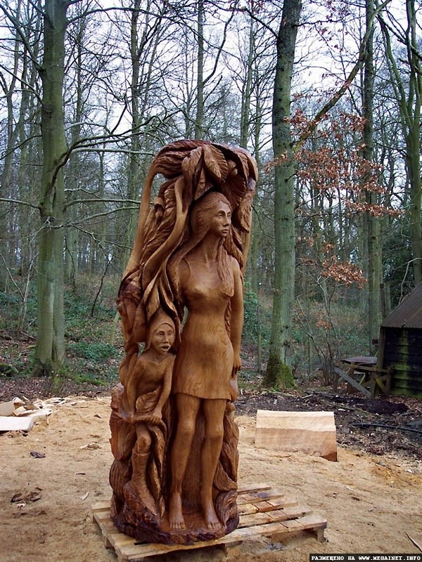 Скульптуры из дерева британского художника Томми Краггса