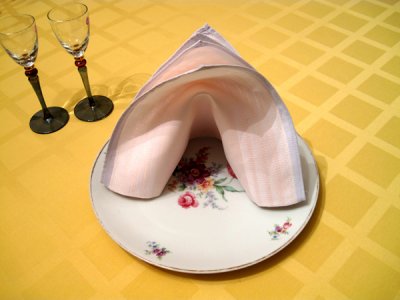 Сервировка стола салфетками