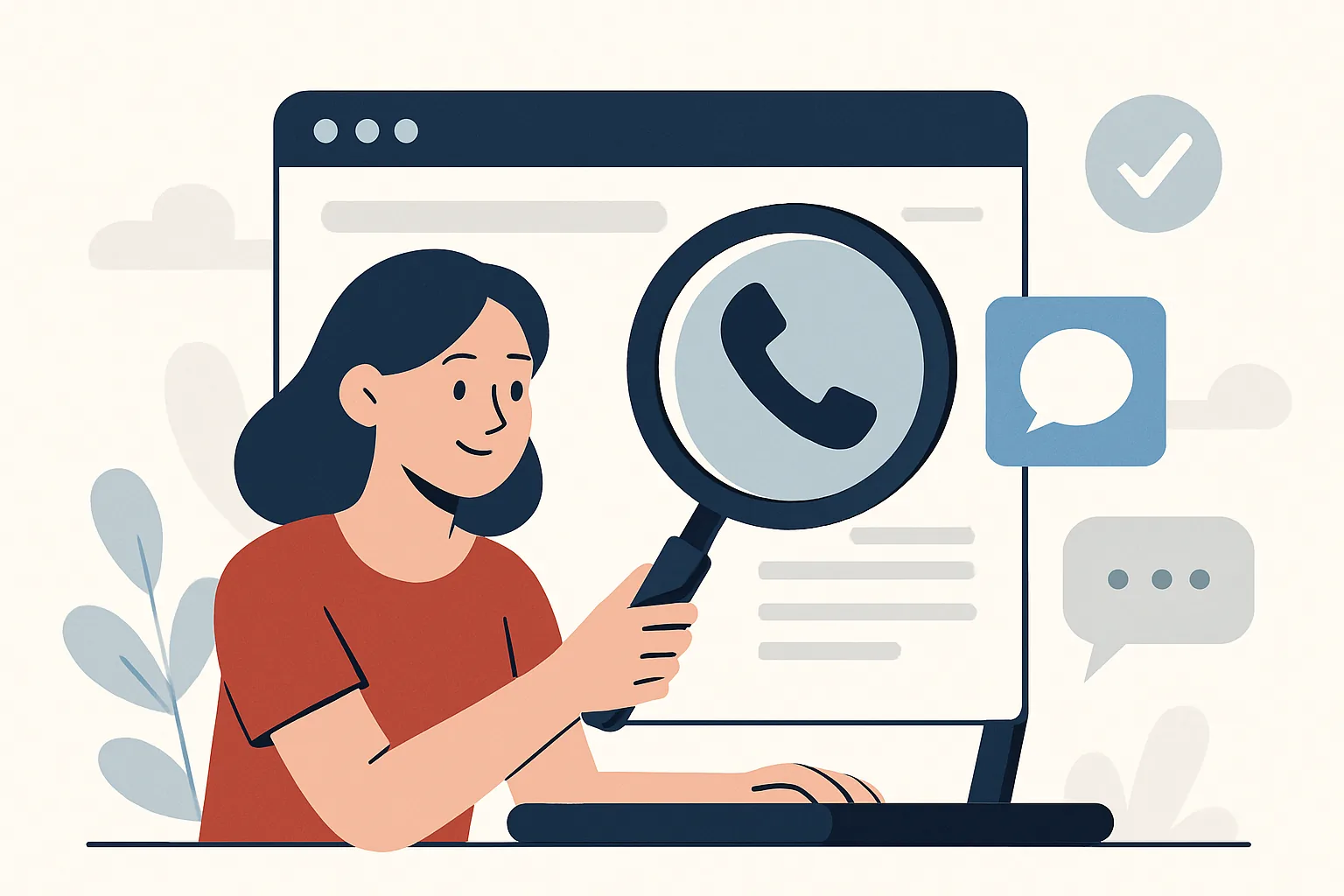 Как проверить сайт на наличие контактного телефона и мессенджеров